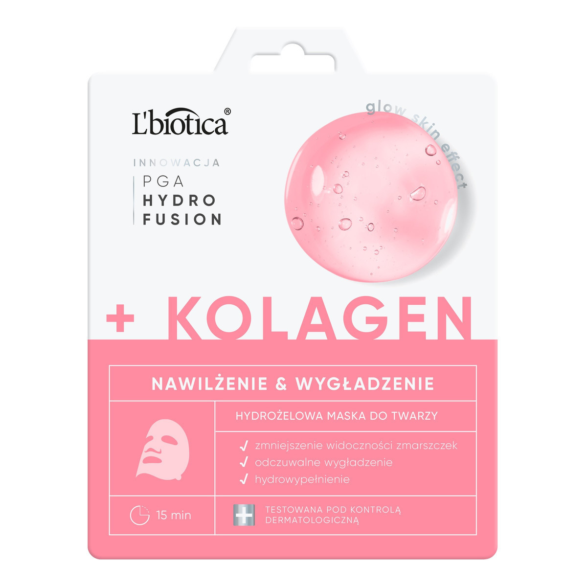 Lbiotica / Biovax L`biotica pga hydr fusion + kolagen hydrożelowa maska do twarzy-nawilżenie i wygładzenie