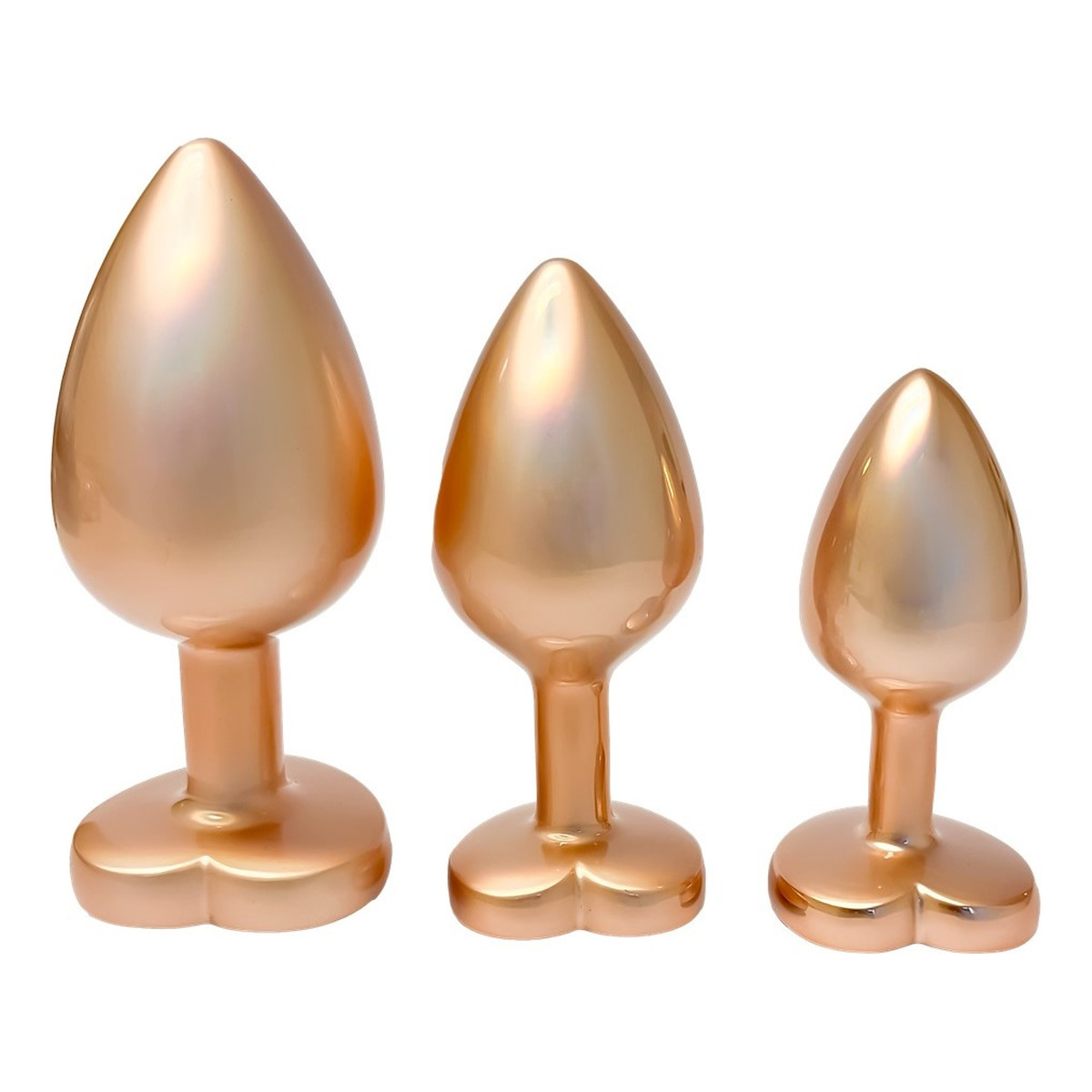 Dream Toys Gleaming Love Pearl Gold Plug Set Zestaw korków analnych 3szt