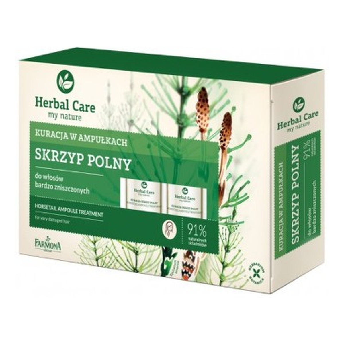 Farmona Herbal Care Skrzyp Polny Kuracja w ampułkach do włosów bardzo zniszczonych