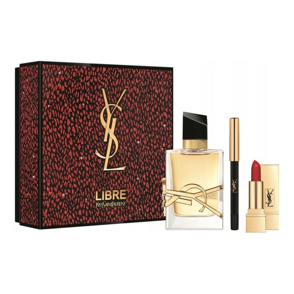 Yves Saint Laurent Libre Pour Femme Zestaw woda perfumowana spray 50ml + mini rouge pur couture 1.3g + dessing du regard couture 0.8g
