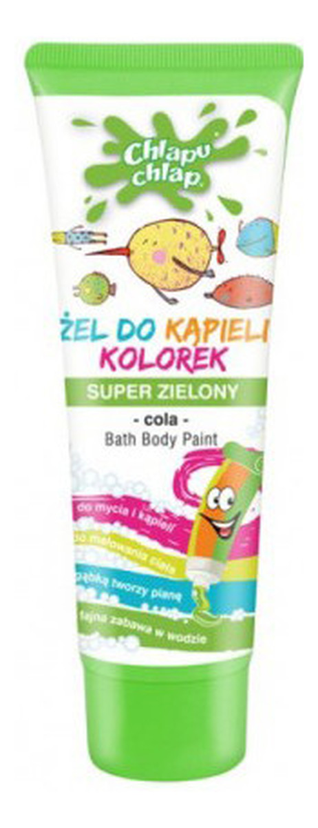 Bath Body Paint Żel Do Kąpieli Kolorek Super Zielony O Zapachu Coli