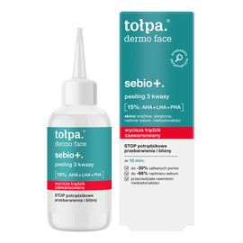 Dermo face sebio+ peeling do twarzy 3 kwasy 15%: aha+lha+pha