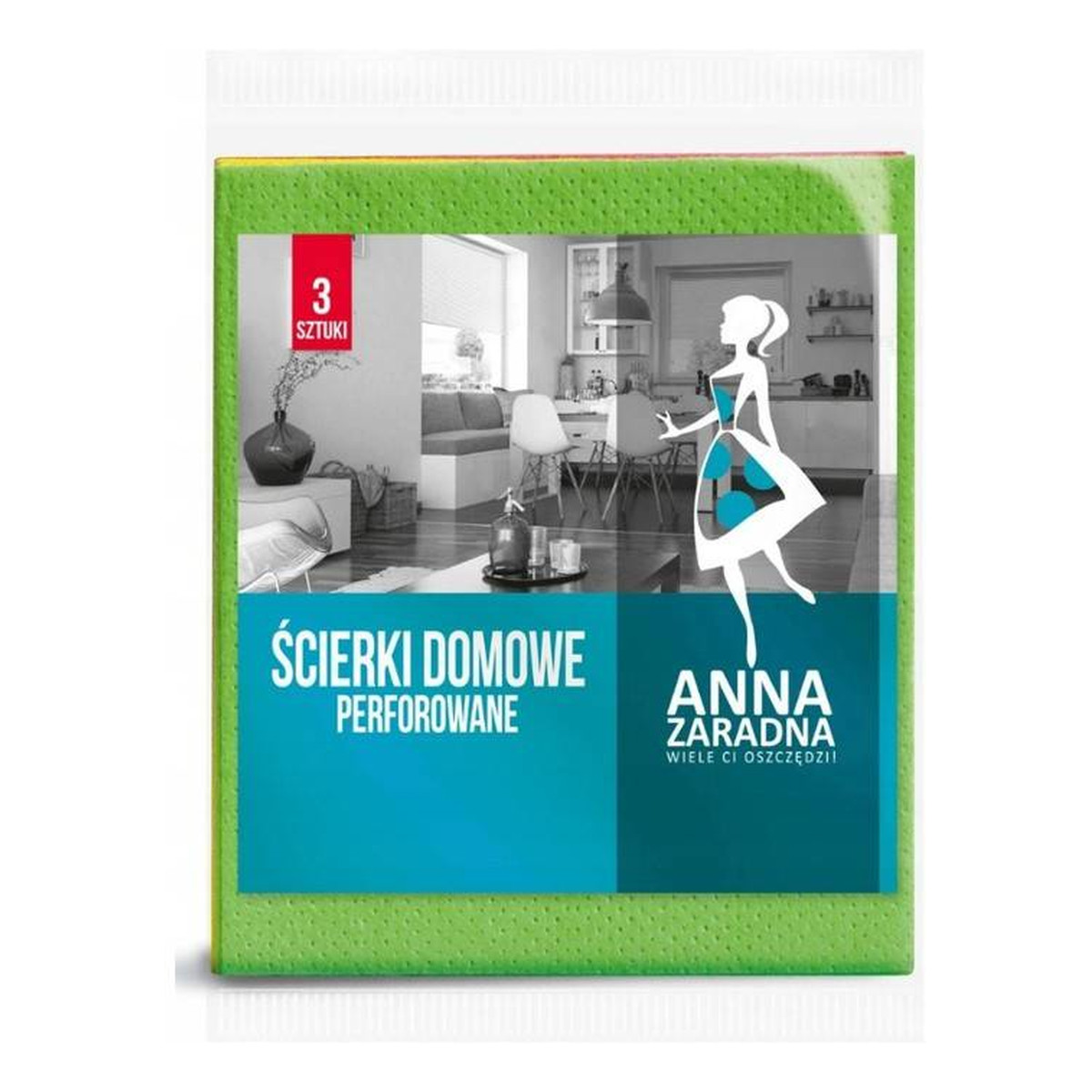 Anna Zaradna Ścierki domowe perforowane - 3szt