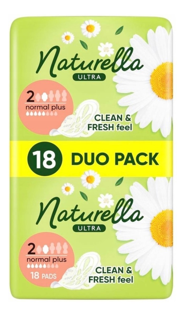 Naturella ultra podpaski ze skrzydełkami normal plus (rozmiar 2) 1 op.-18 szt.