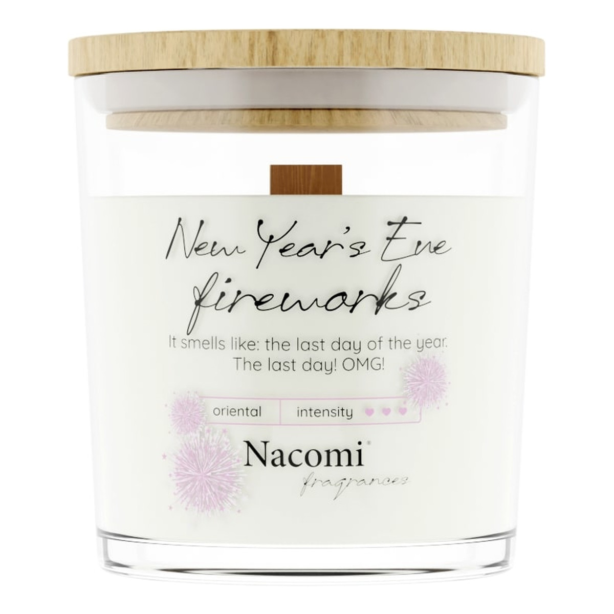 Nacomi Fragrances Świeca zapachowa sojowa - New year's eve fireworks 140g