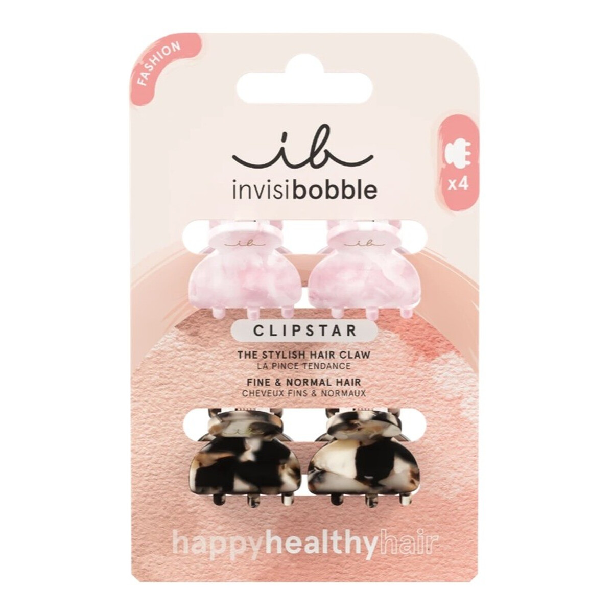 Invisibobble Clipstar Fashion zestaw mini klamer do włosów Petit Four 4szt.