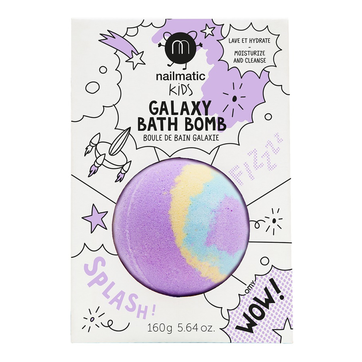 Nailmatic Kids galaxy bath bomb kula do kąpieli dla dzieci pulsar 160g