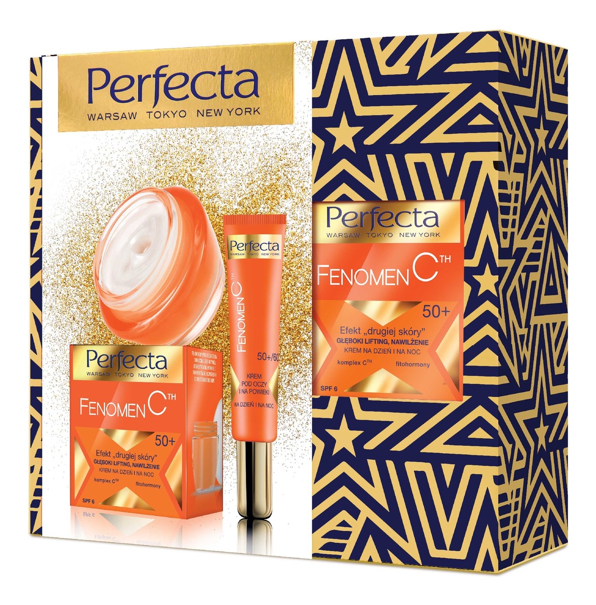 50+ Zestaw prezentowy (krem na dzień i noc 50ml+krem pod oczy 15ml)