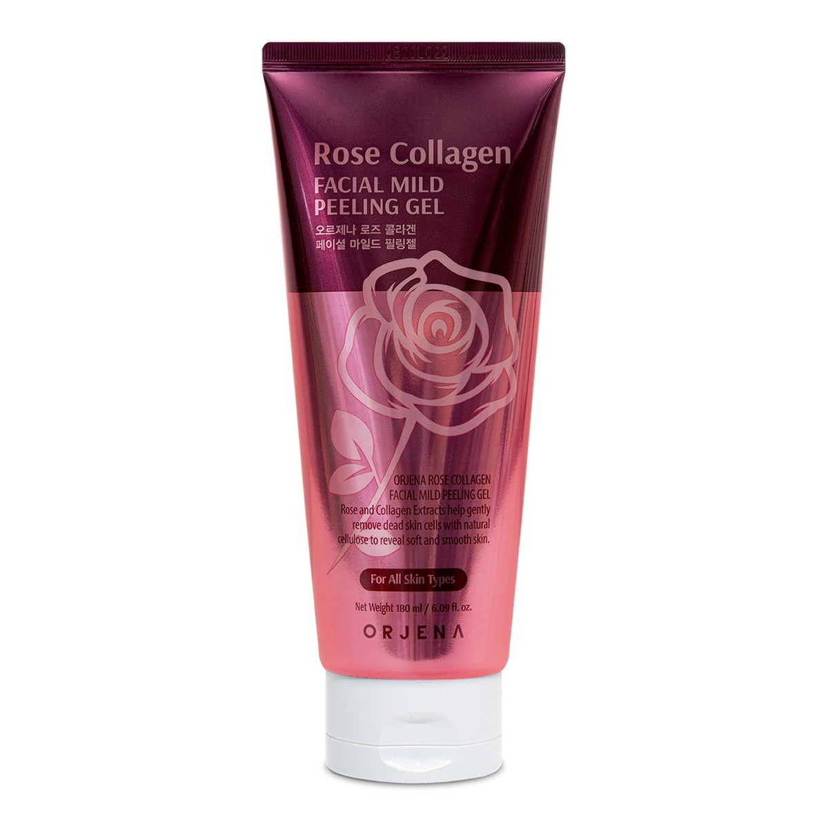 Orjena Rose Collagen Żel peelingujący do twarzy 180ml