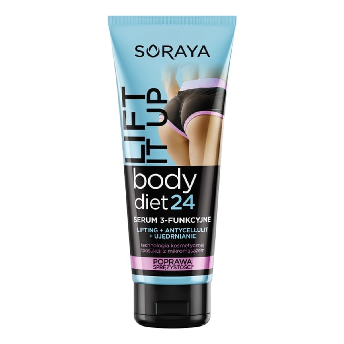 Soraya Body Diet24 Serum 3-Funkcyjne Ujedrnianie Lifting Cellulit 200ml