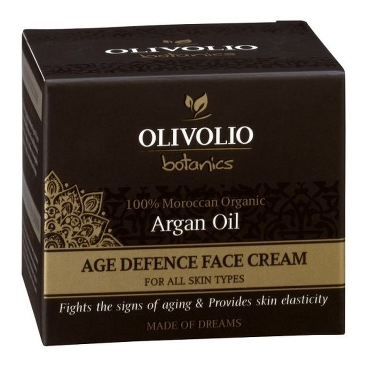 Olivolio Argan Oil Age Defence Face Cream Przeciwstarzeniowy krem do twarzy z olejem arganowym i kwasem hialuronowym 50ml
