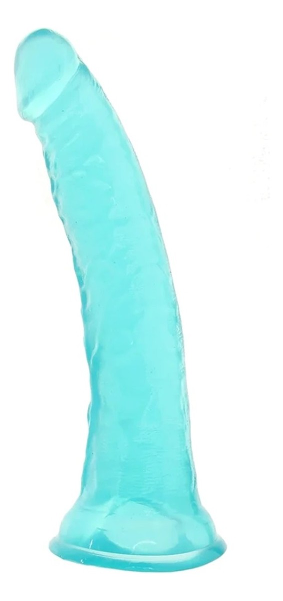 B yours plus lust n'thrust transparentne dildo z przyssawką teal