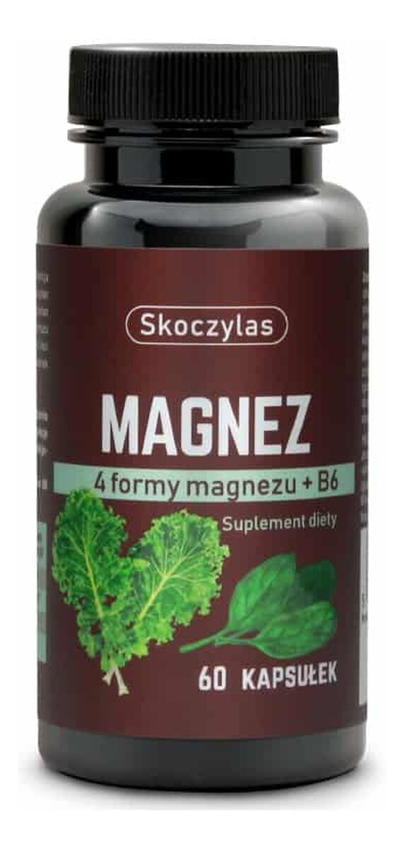 Magnez + B6 Szpinak Jarmuż suplement diety 60 kapsułek
