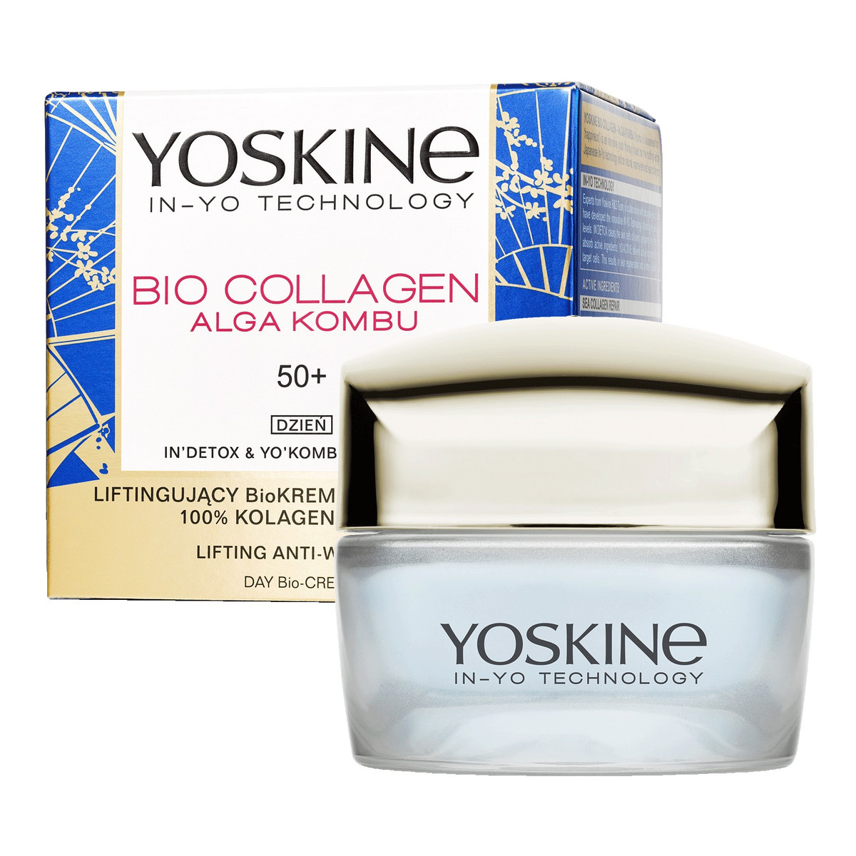 Yoskine Bio Collagen Liftingujący BIO krem na zmarszczki 50 + na dzień 50ml