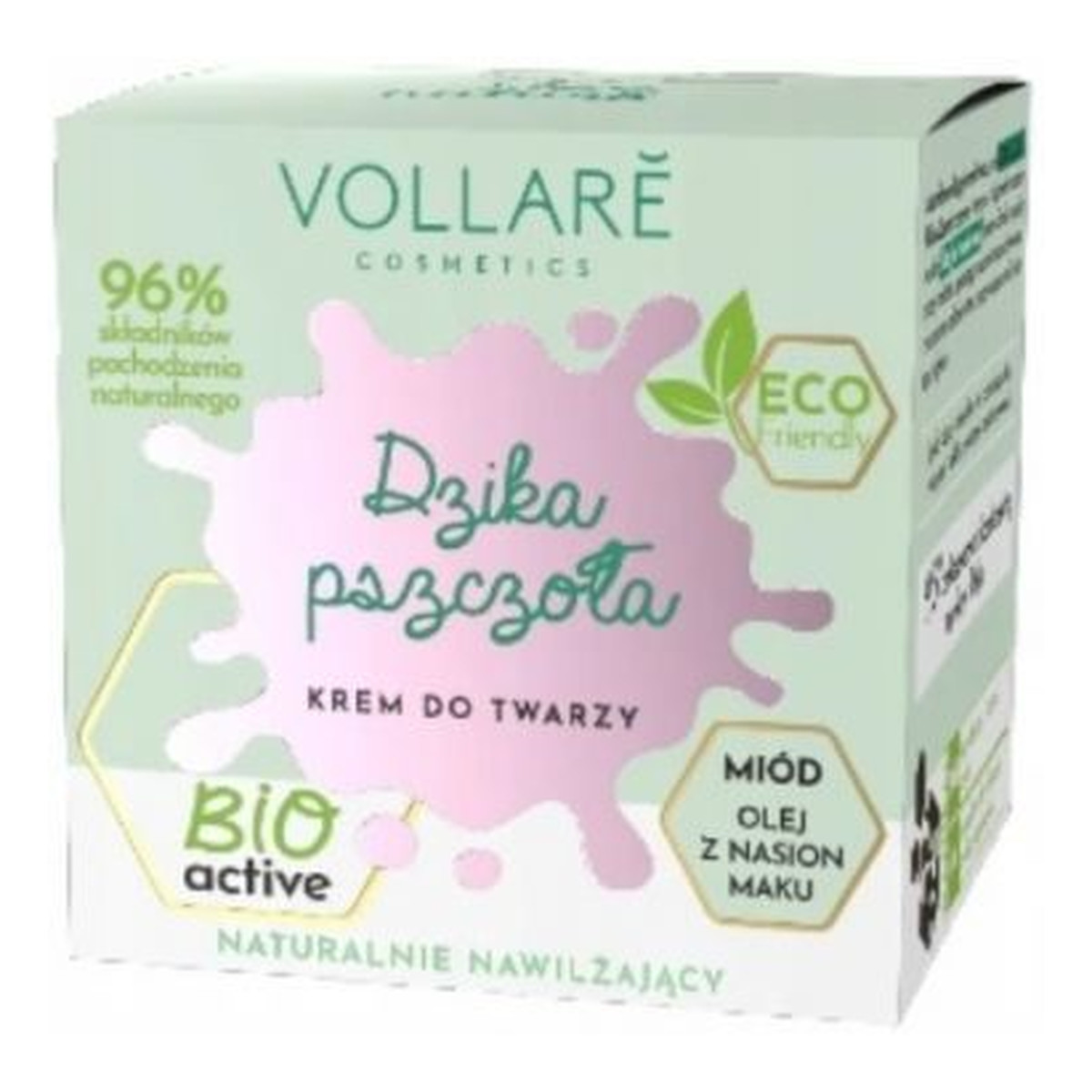 Vollare Eco Friendly Naturalnie nawilżający krem do twarzy Dzika Pszczoła 50ml