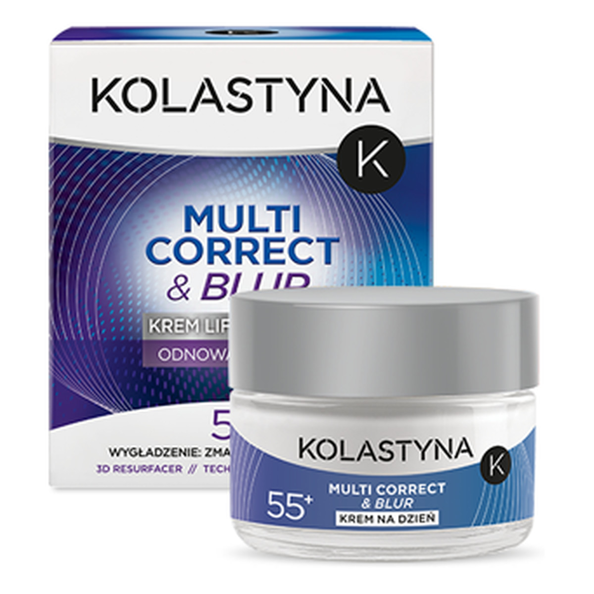Kolastyna Multi Correct & Blur 55+ Krem Do Twarzy Anti - Ageing Na Dzień 50ml
