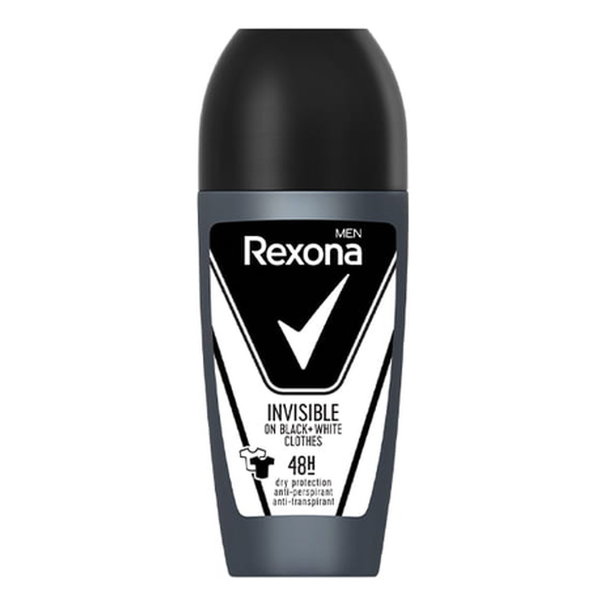 Rexona Invisible on black white Antyperspirant w kulce dla mężczyzn