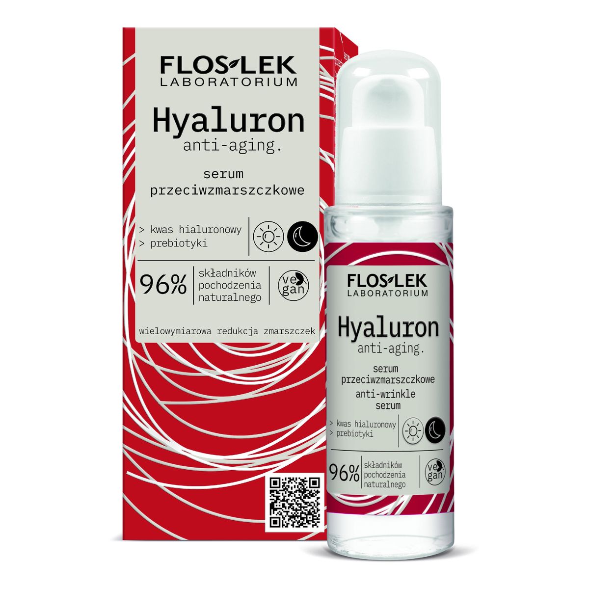 FlosLek Hyaluron Serum przeciwzmarszczkowe na dzień i noc 30ml
