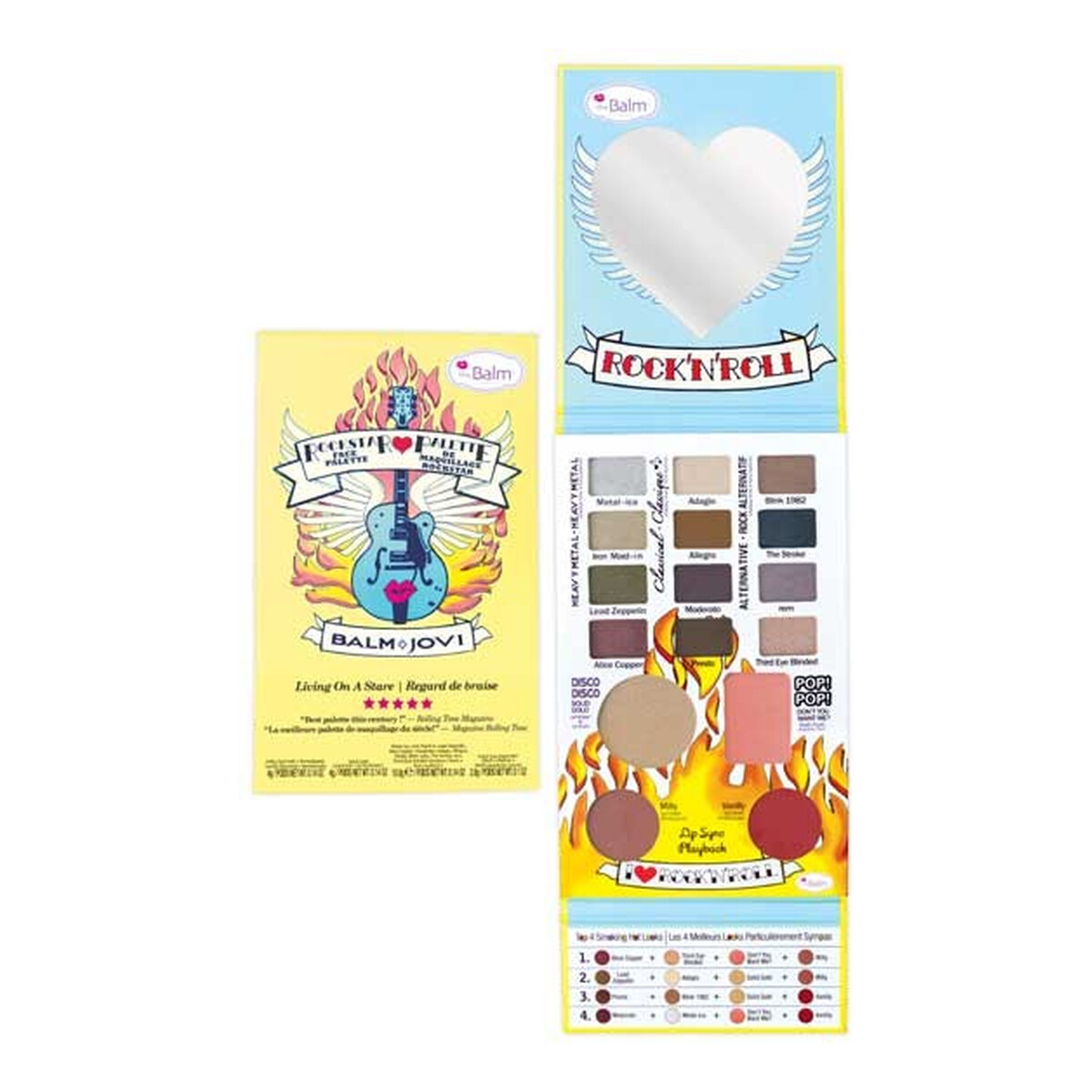 the Balm Palette Balm Jovi Rockstar Face Palette lips eyes & cheeks Paleta do makijażu 21g