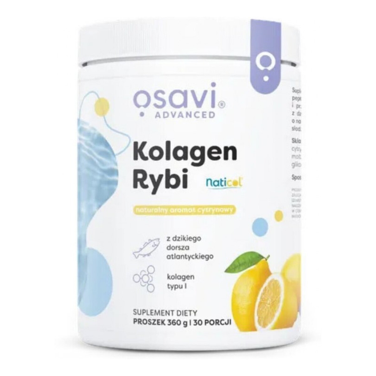 Osavi Kolagen Rybi suplement diety Cytryna 306g