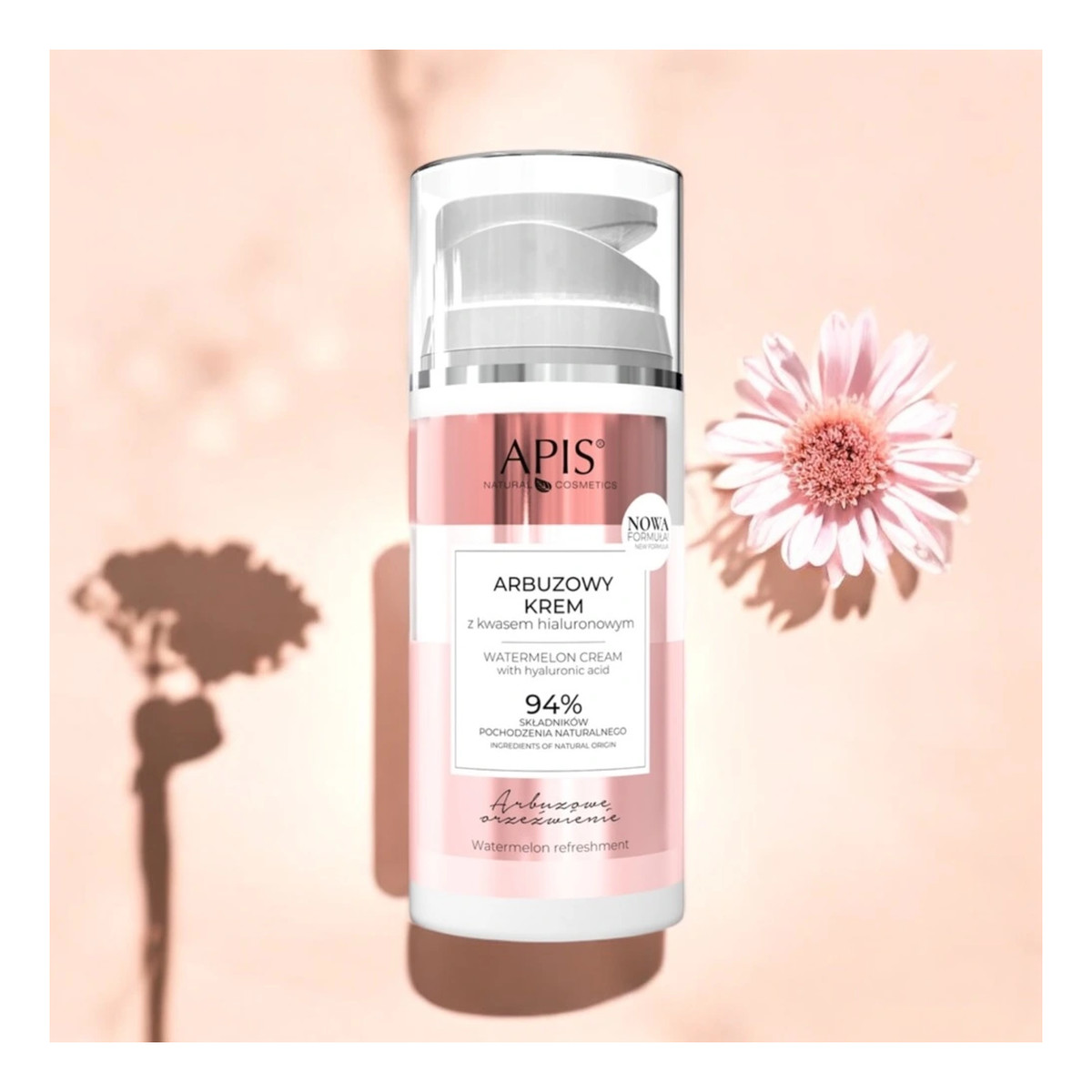 Krem do twarzy nawilżający z arbuzem i kwasem hialuronowym