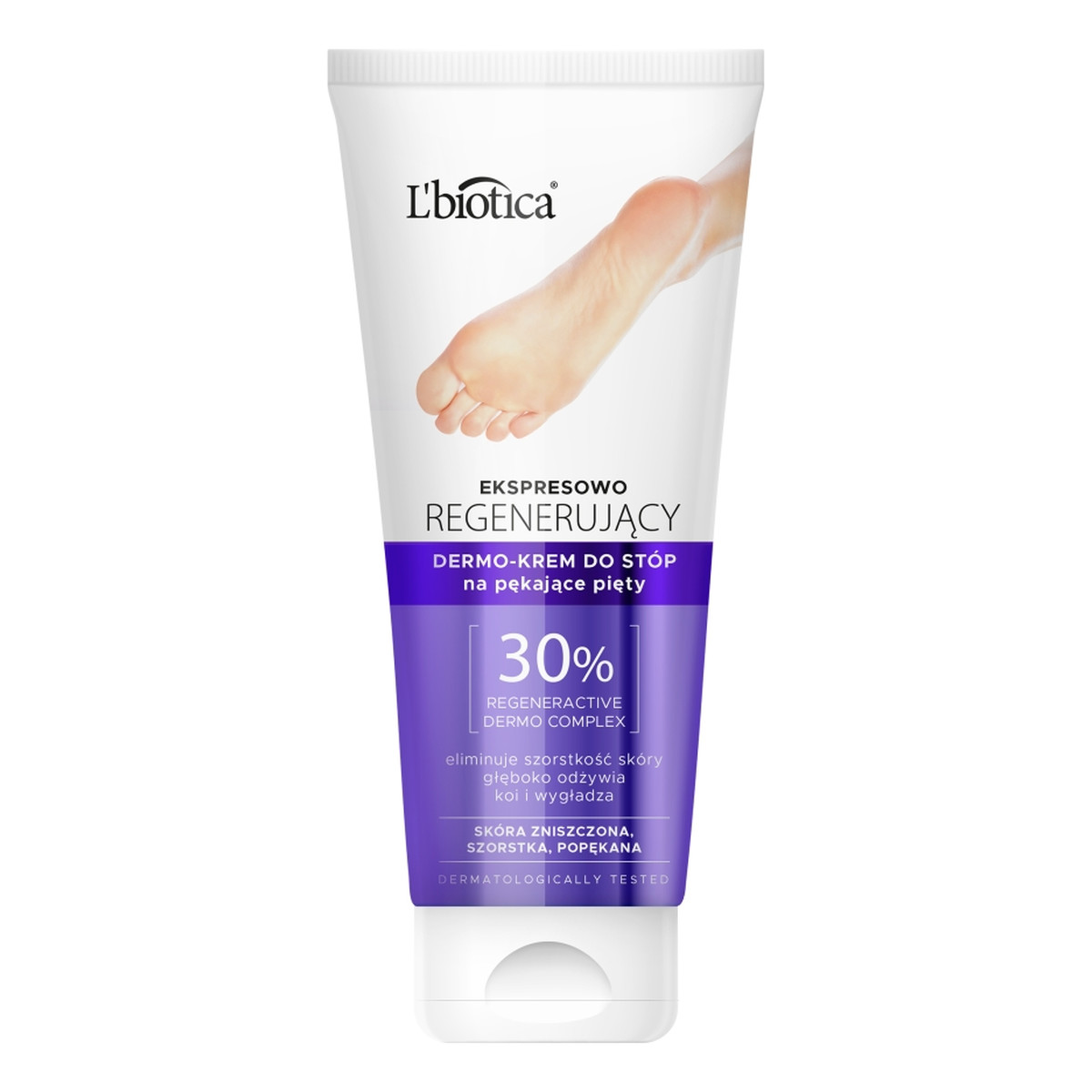 Lbiotica / Biovax Ekspresowo regenerujący dermo-krem do stóp na pękające pięty 100ml