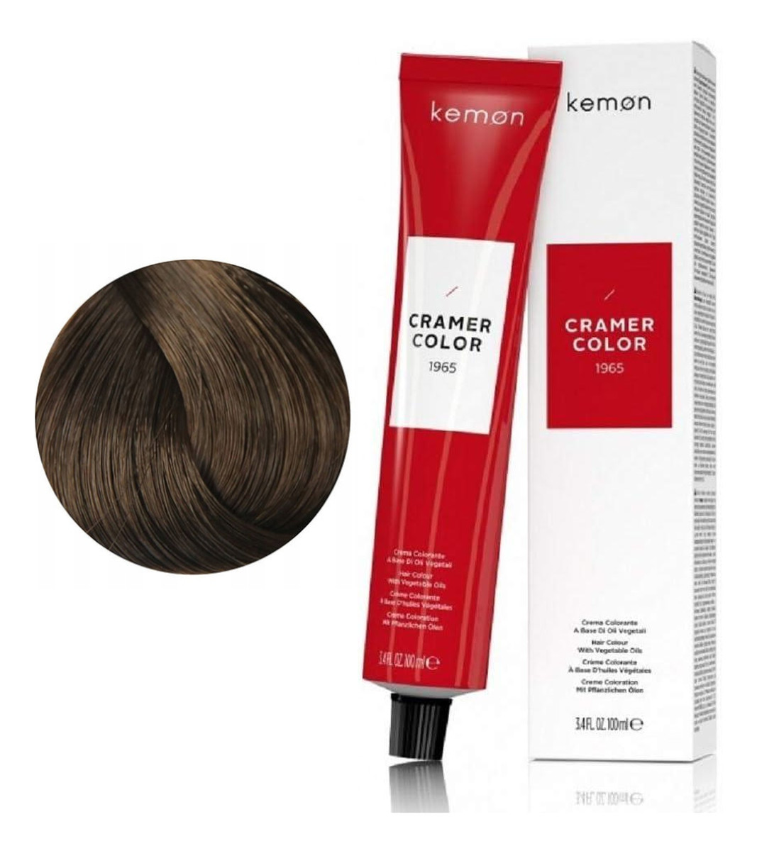 Kremowa farba do włosów z olejem kokosowym Dark Med. Nat. Blond (6.00) 3szt.x100ml