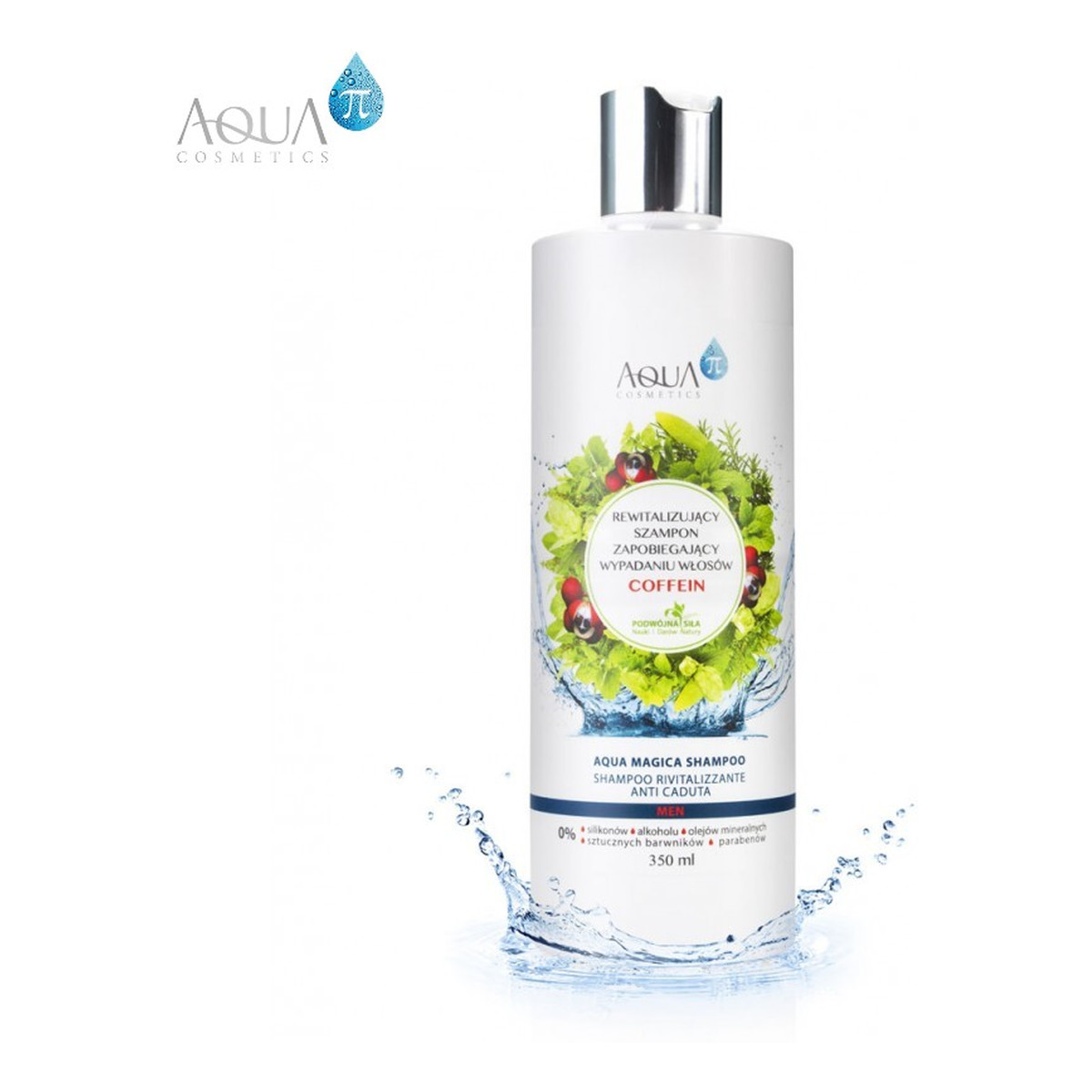 Aqua Pi Rewitalizujący szampon zapobiegający wypadaniu włosów z kofeiną 350ml
