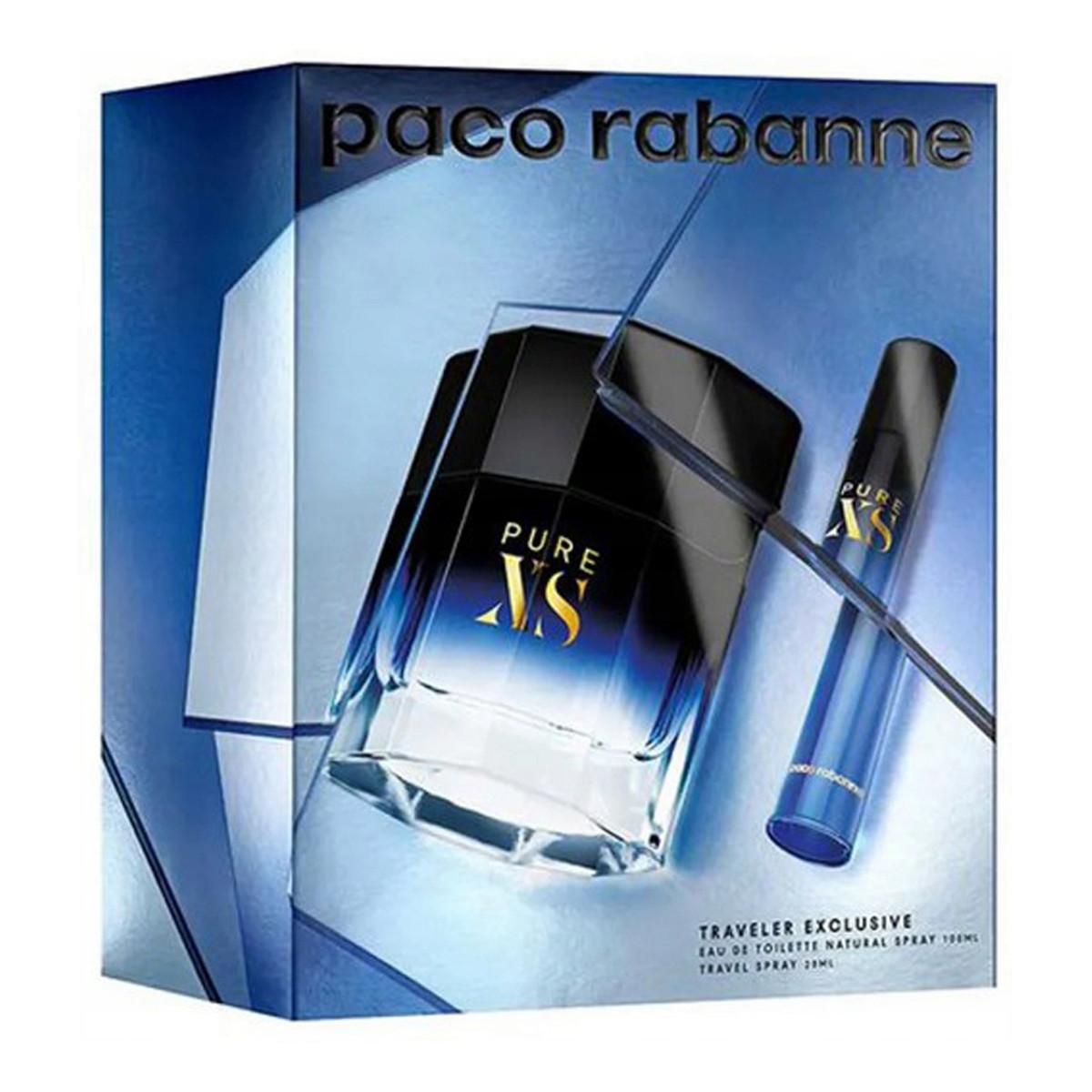 Paco Rabanne Pure XS Zestaw woda toaletowa spray 100ml + woda toaletowa spray 20ml