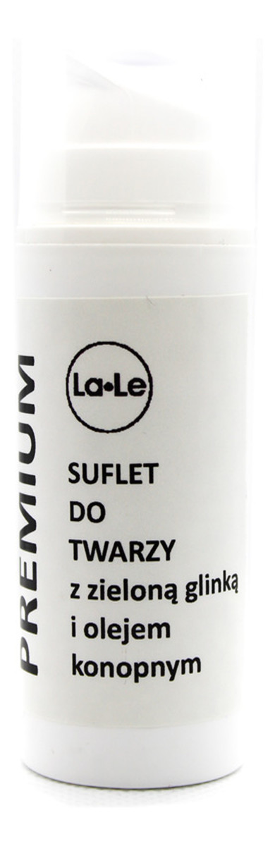 Suflet do twarzy z zieloną glinką i olejem konopnym