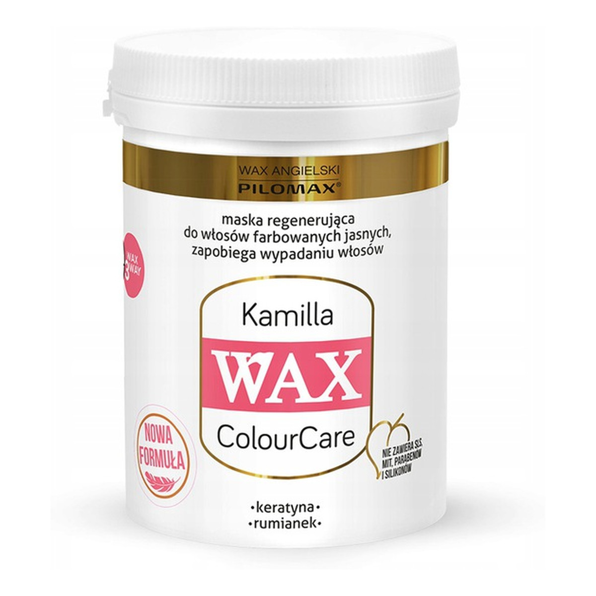 Pilomax Wax Colour Care Kamilla Maska Regenerująca Do Włosów Farbowanych Jasnych 240ml