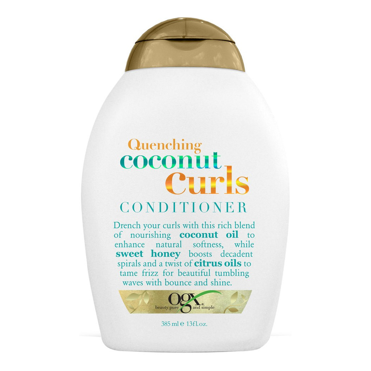 Organix Quenching Coconut Curls odżywka do włosów kręconych 385ml