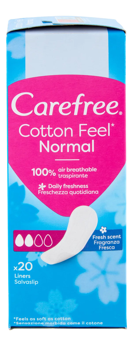 Wkładki higieniczne cotton free normal fresh