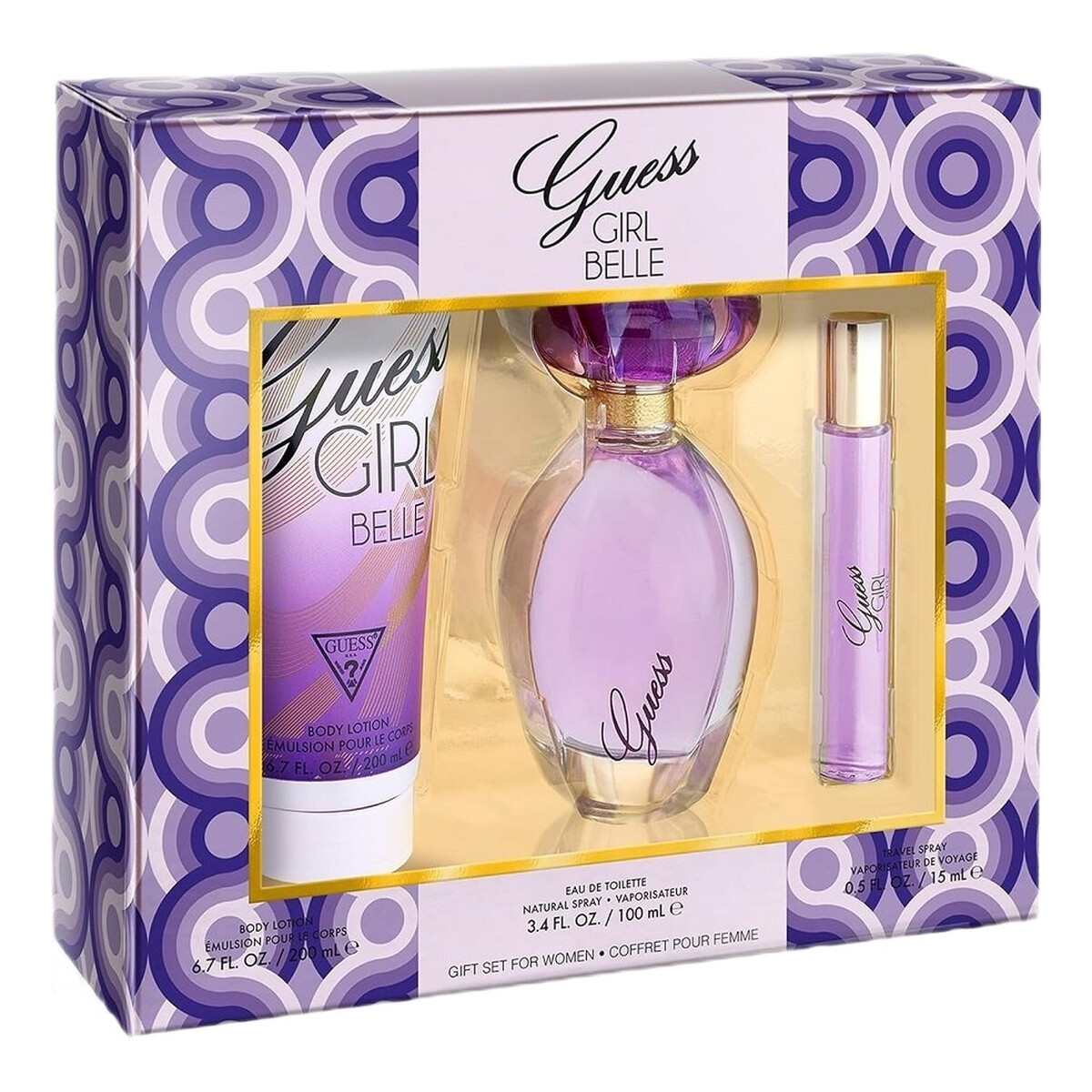 Guess Girl Belle Zestaw woda toaletowa spray 100ml + woda toaletowa spray 15ml + balsam do ciała 200ml