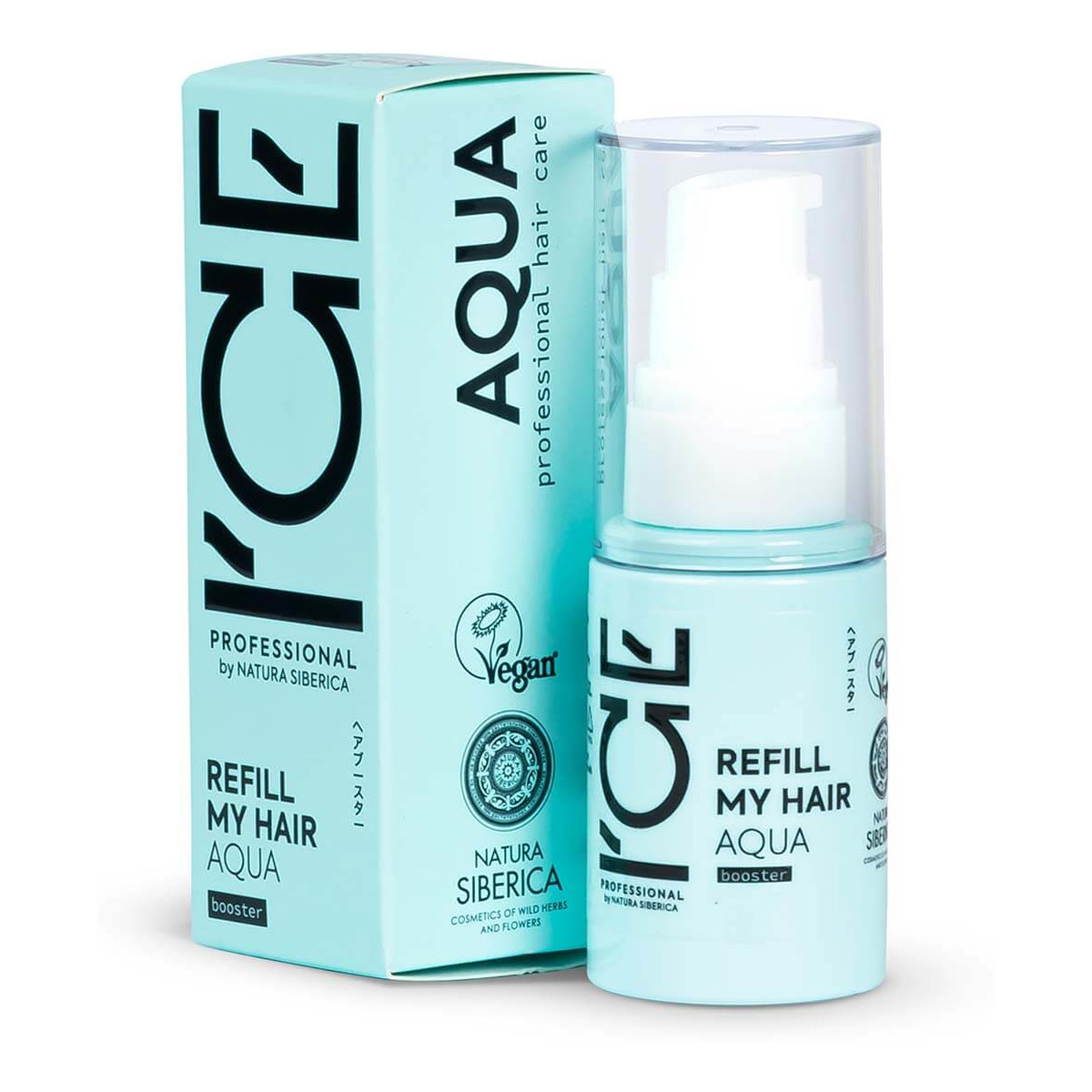 Natura Siberica Ice Professional Refill My Hair Wegański booster do włosów suchych i zniszczonych z pro-kompleksem aminokwasów 30ml
