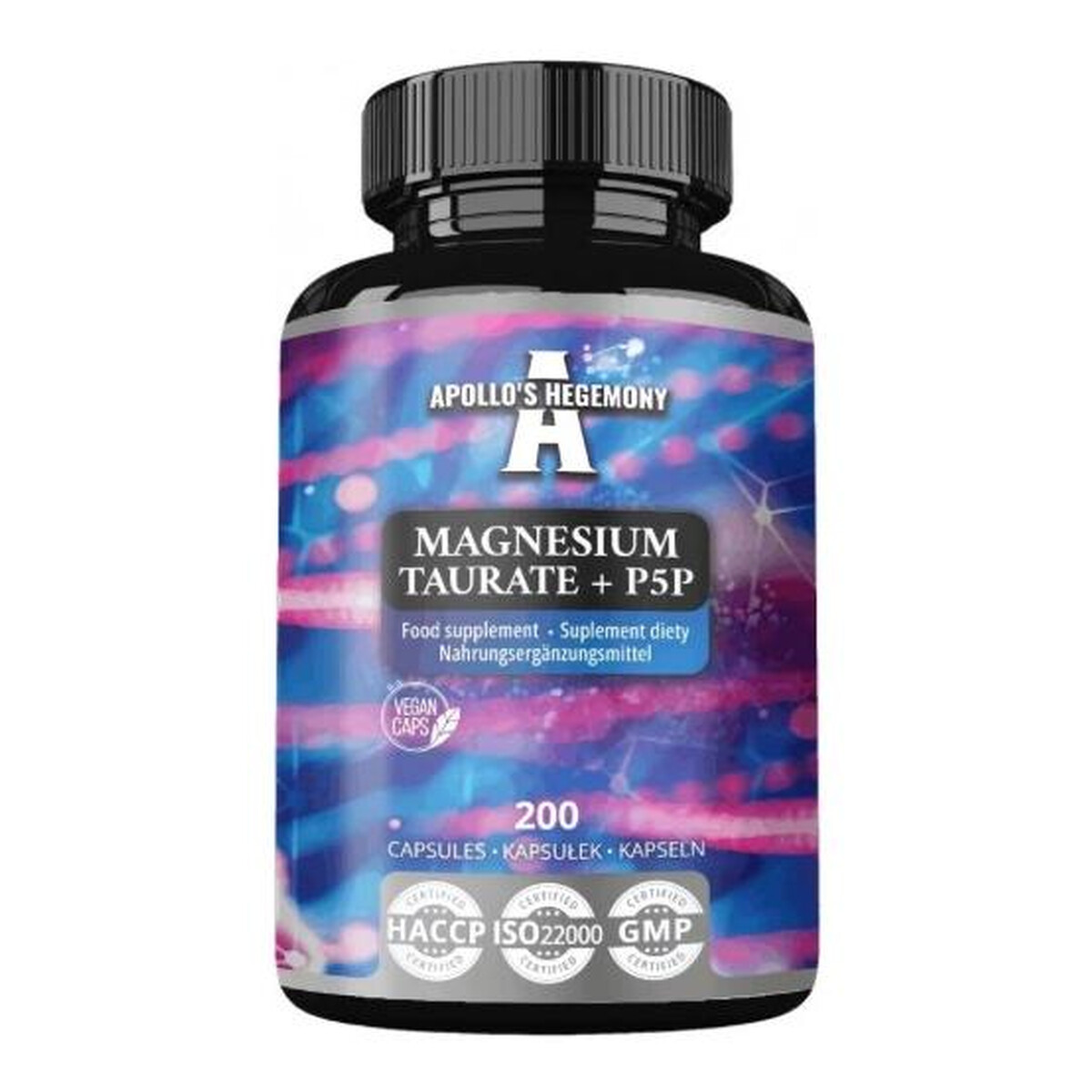 Apollo's Hegemony Magnesium Taurate suplement diety 200 kapsułek