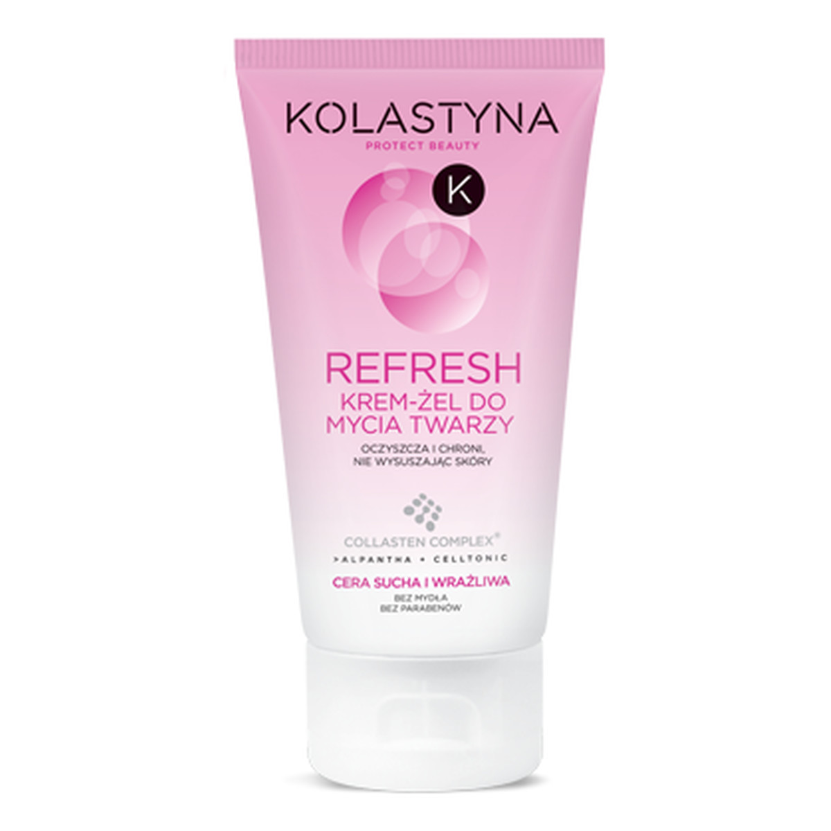 Kolastyna Refresh Krem - Żel Myjący Do Twarzy Cera Sucha i Wrażliwa 150ml