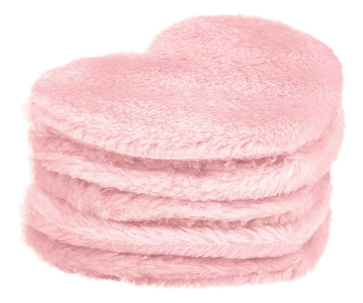 Heart pads wielorazowe płatki kosmetyczne pink 5szt.