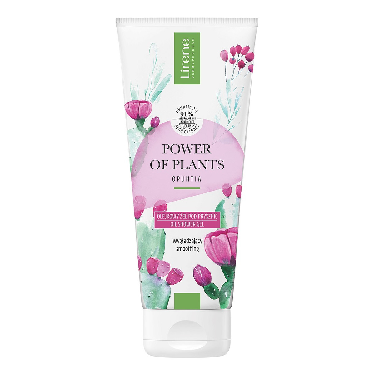 Lirene Power of Plants wygładzający olejkowy Żel pod prysznic opuncja 200ml