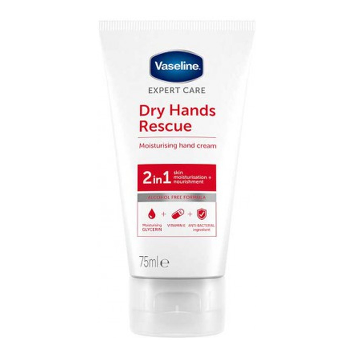 Vaseline Dry Hands Rescure krem do rąk 2w1 75ml