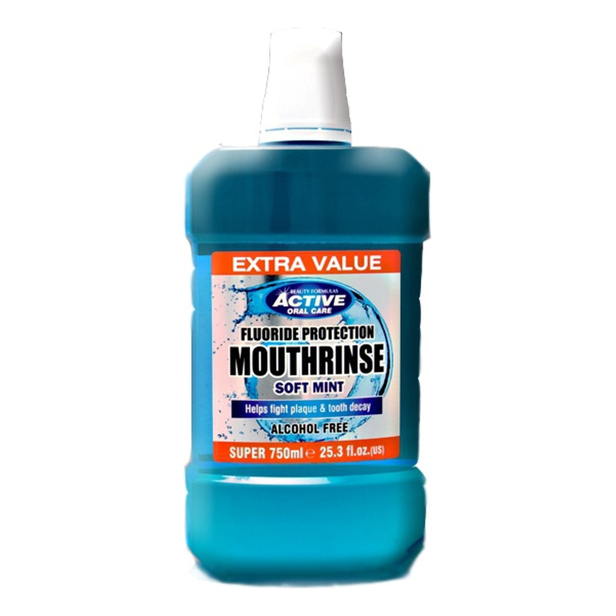 Beauty Formulas Soft Mint Active Oral Care Płyn Do Płukania Jamy Ustnej 750ml