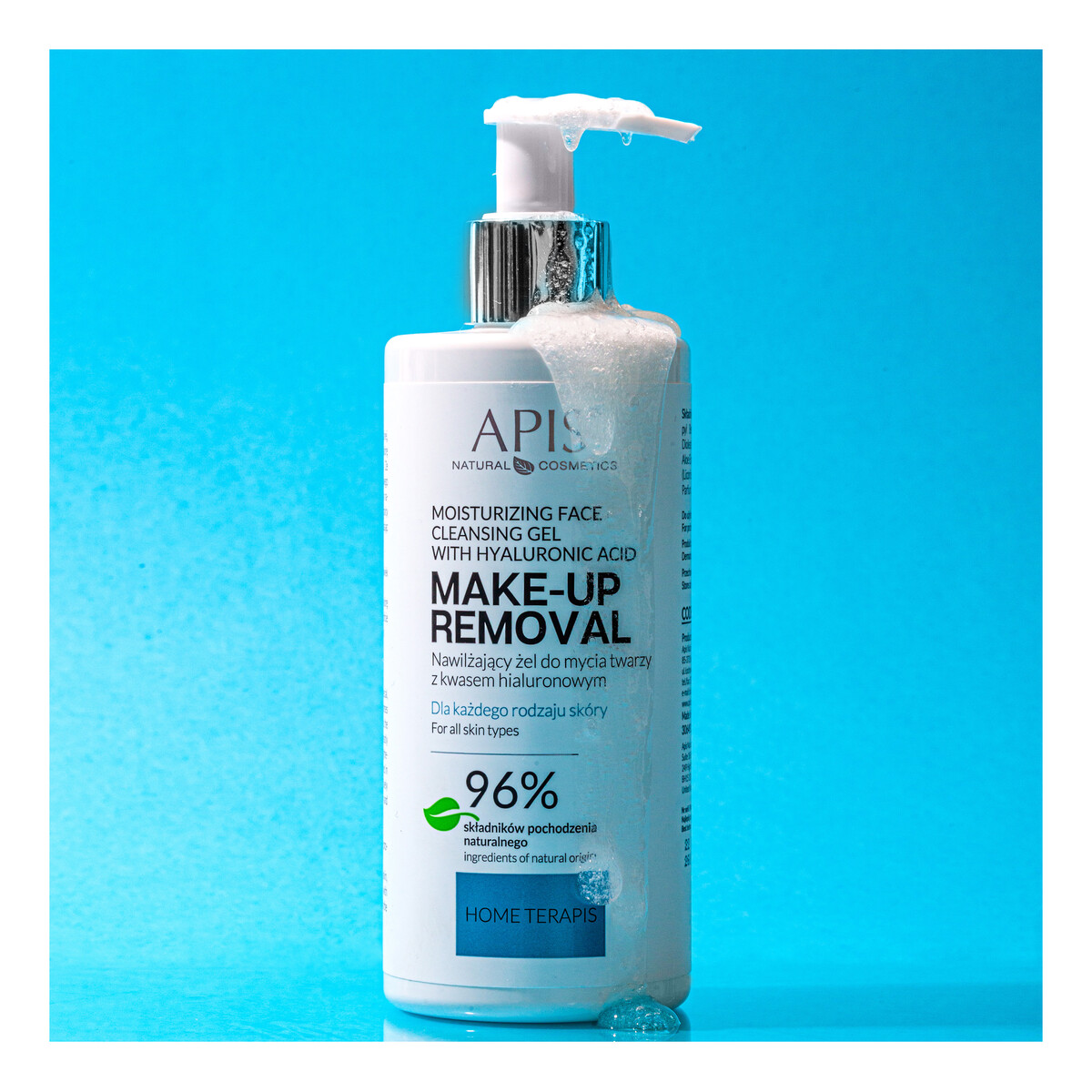 Apis Make-Up Removal Nawilżający żel do mycia twarzy z kwasem hialuronowym 2x300ml