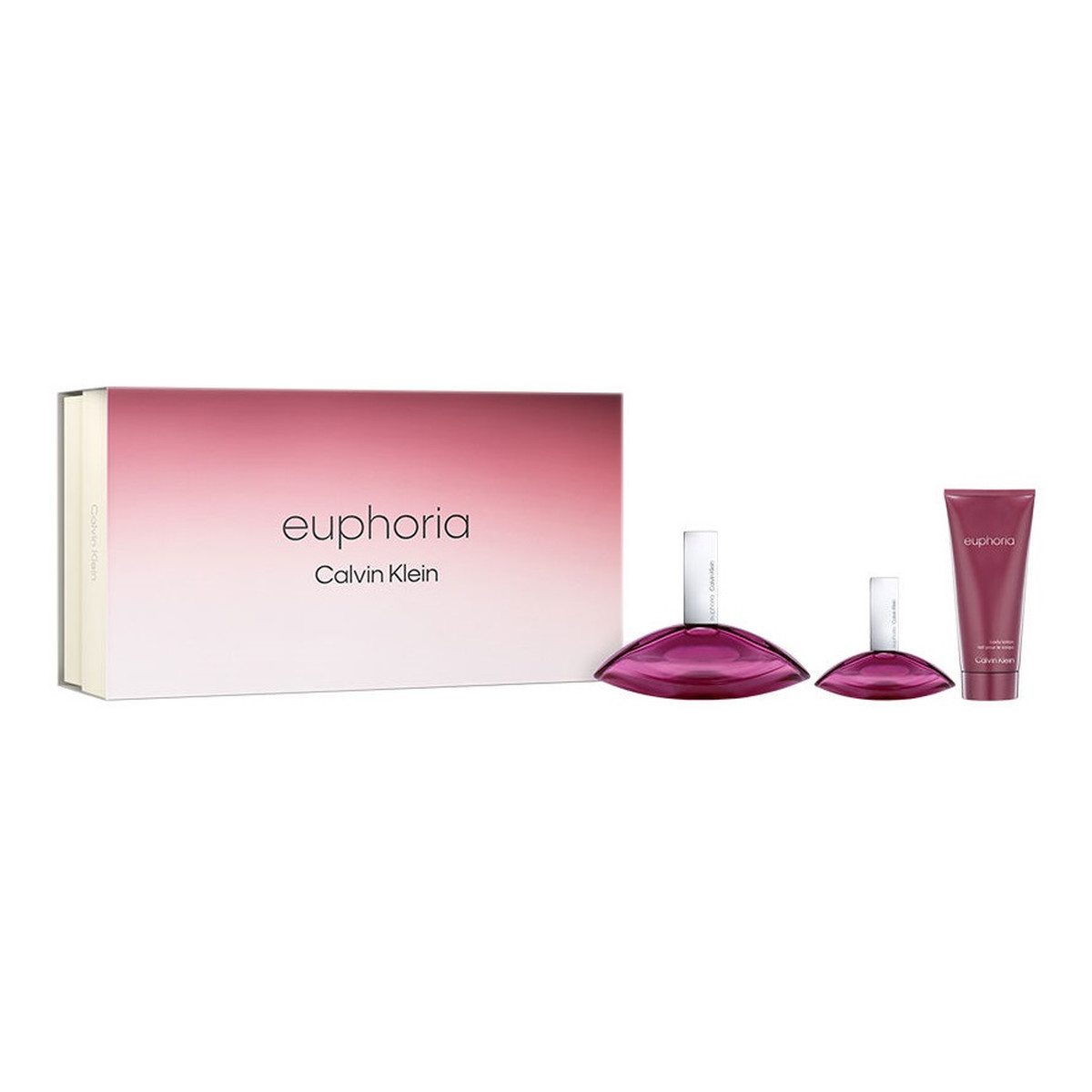 Calvin Klein Euphoria zestaw woda perfumowana spray 100ml + woda perfumowana spray 30ml + balsam do ciała 100ml