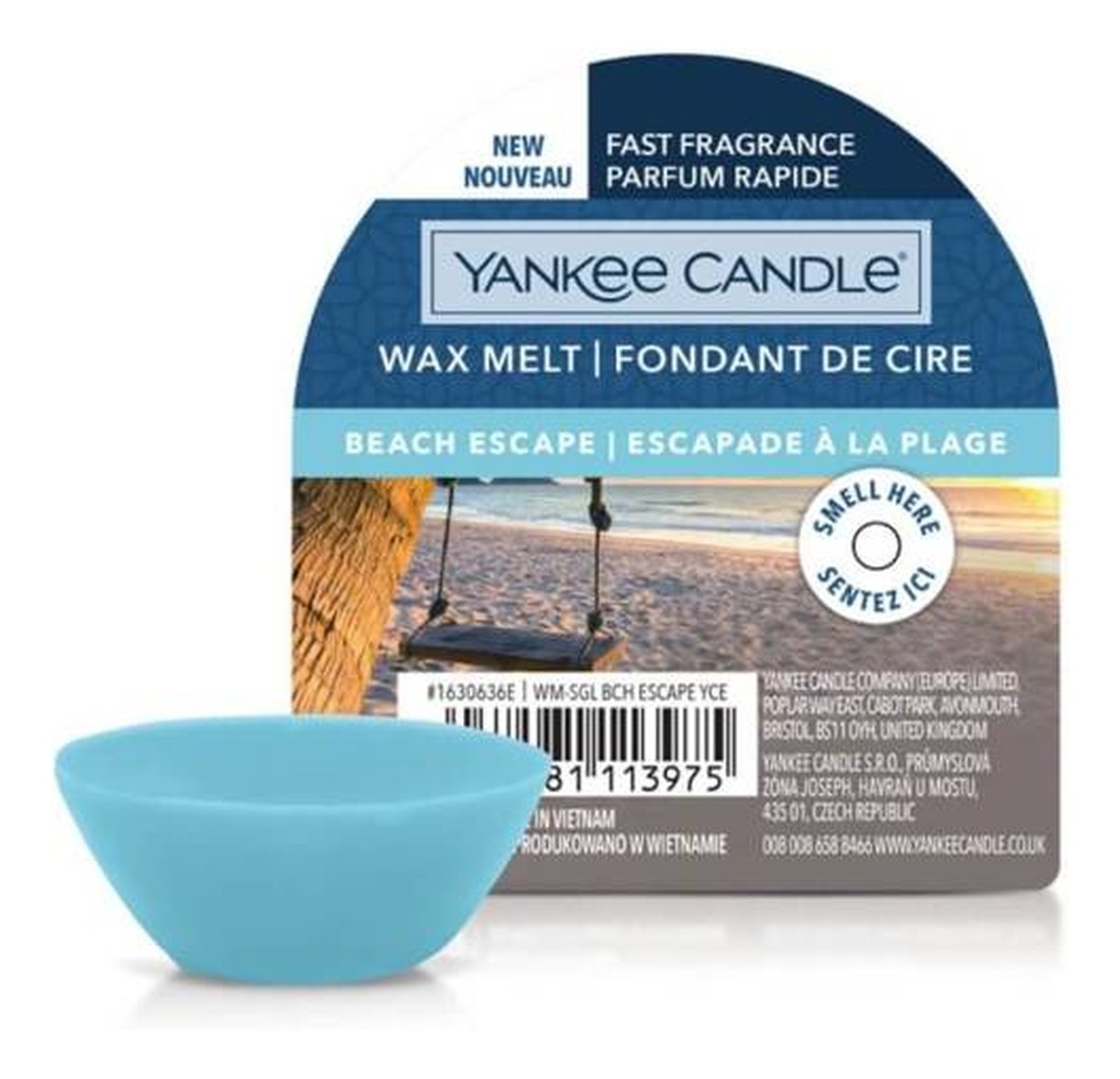 Wax melt wosk zapachowy beach escape
