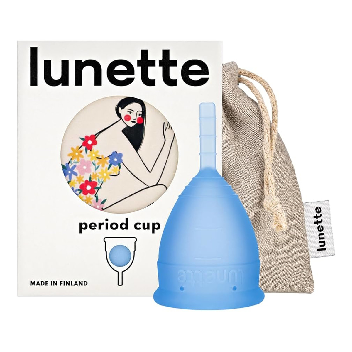 Lunette Period Cup kubeczek menstruacyjny Niebieski 46mm 30ml