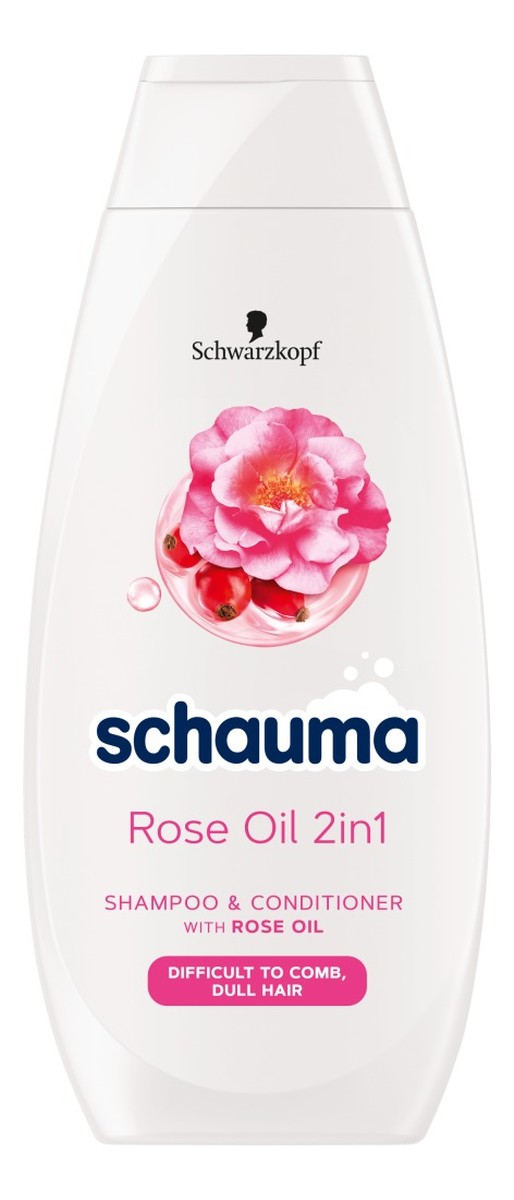 Rose oil 2in1 szampon i odżywka ułatwiająca rozczesywanie do włosów splątanych i matowych