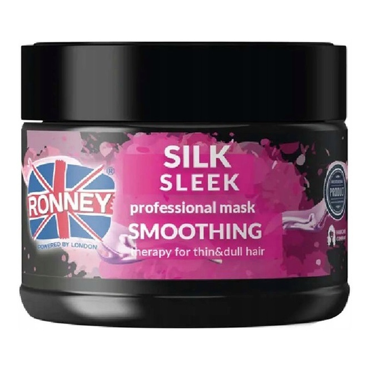 Ronney Silk sleek professional mask smoothing wygładzająca maska do włosów cienkich i matowych 300ml