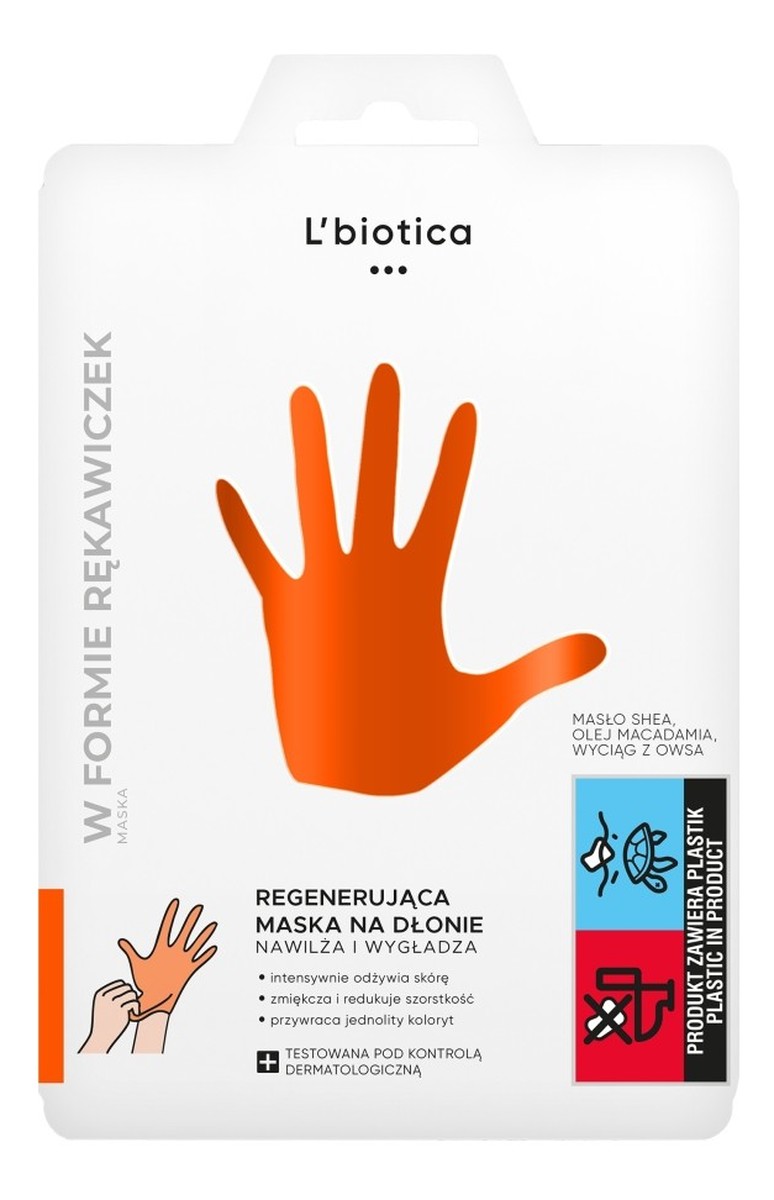 Regenerująca maska na dłonie w formie rękawiczek