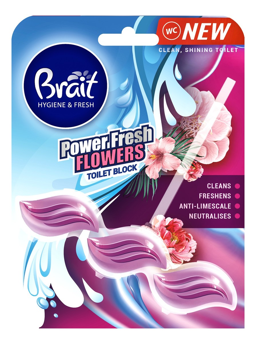Kostka do WC Power Fresh Fowers