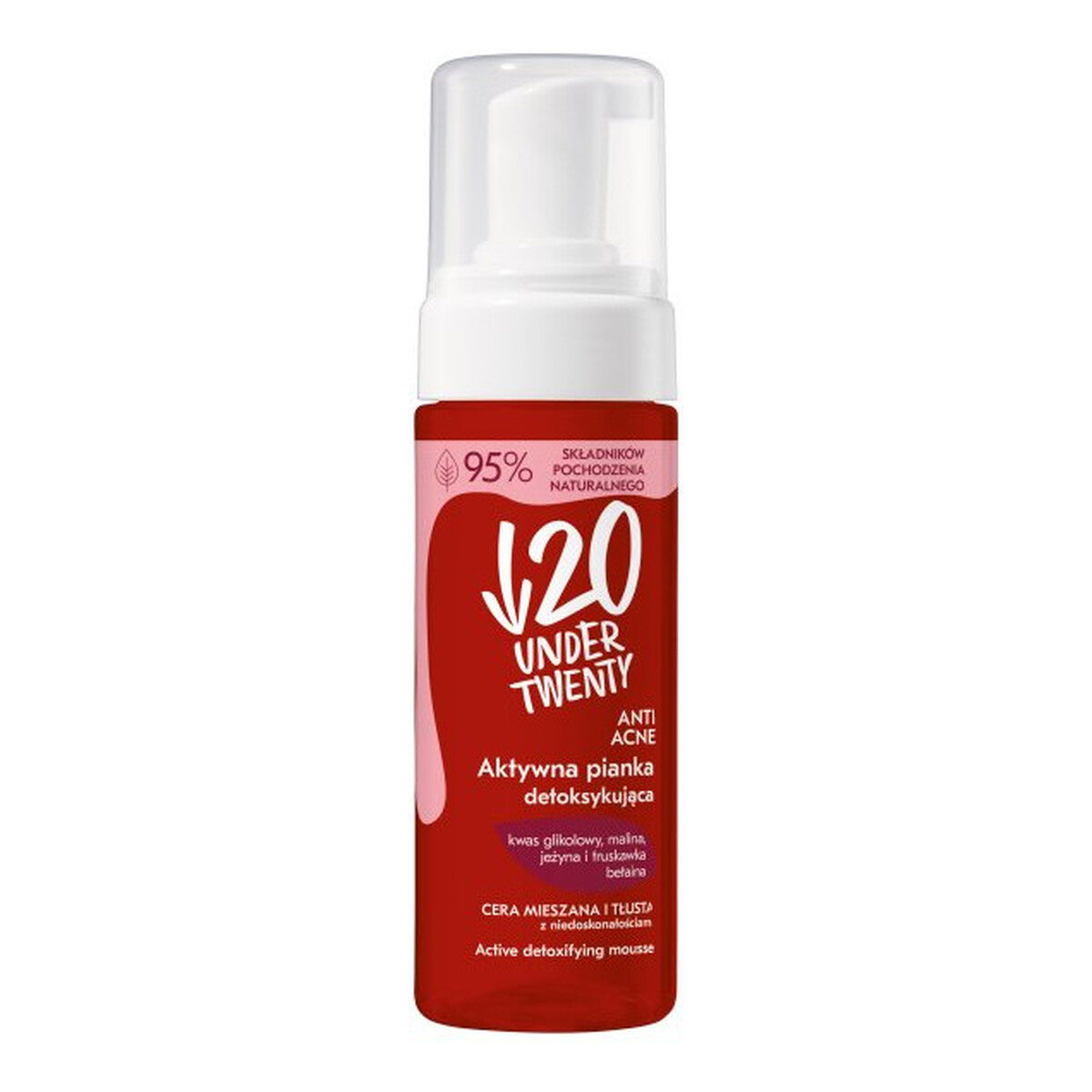 Under Twenty Anti_Acne Aktywna pianka detoksykująca do mycia twarzy 150ml